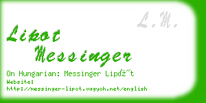 lipot messinger business card